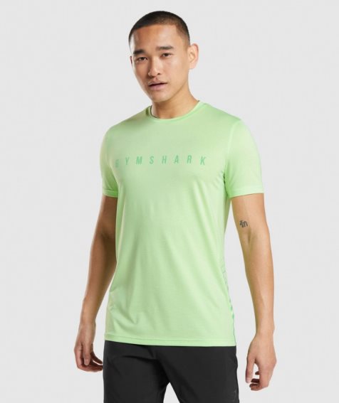 Men's Gymshark Sport Stripe T-Shirts Mint | NZ 5KMGNI